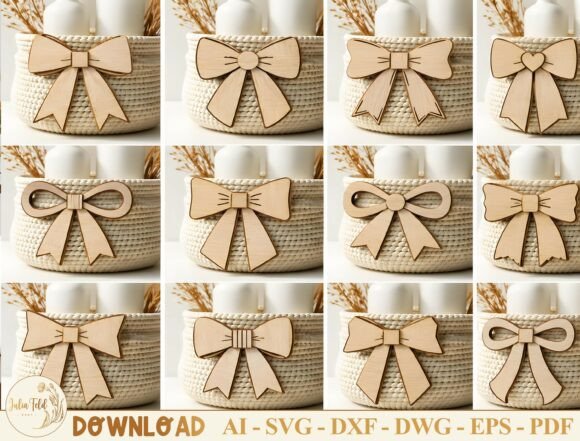 Download Wooden Bow Laser Cut File SVG Bundle - Bundle Collection