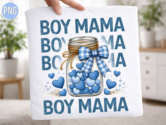 Download Boy Mama Blue Hearts Jar Bow PNG - Blue hearts Collection