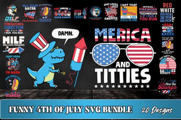 Download Patriotic Funny 4th of July SVG Bundle - Bundle Collection