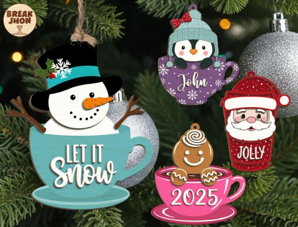 Download Christmas Mug Ornaments Svg Bundle - Bundle Collection