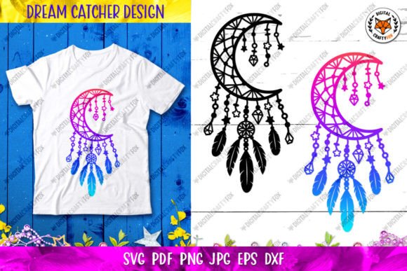 Download Crescent Dream Catcher SVG, Half Moon - Half moon Collection