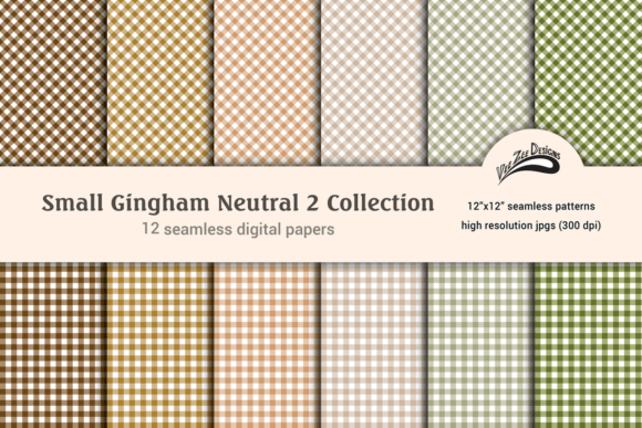 Download Gingham Digital Paper Pattern Bundle Set - Bundle Collection