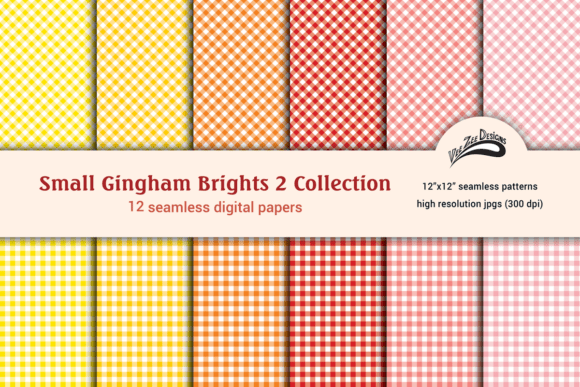 Download Gingham Digital Paper Pattern Bundle - Bundle Collection