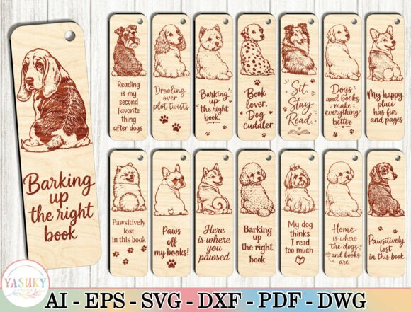 Download Dog Bookmark Laser Cut File SVG Bundle - Bundle Collection