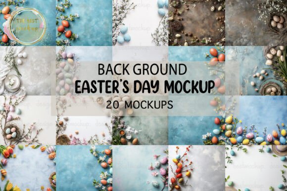 Download Easter Background Mockup Bundle - Bundle Collection