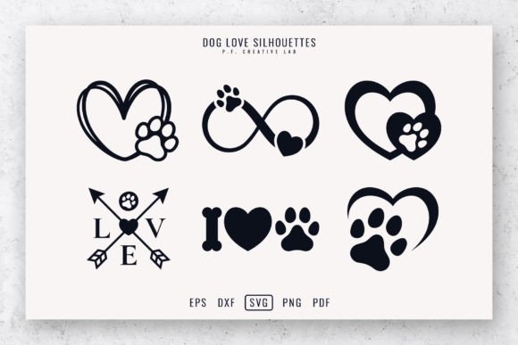 Download Dog SVG Paw Prints Pet Love Bundle - Bundle Collection