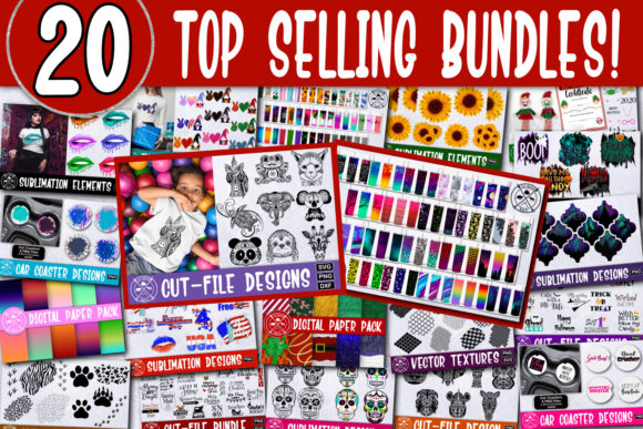 Download 20 BEST SELLING Bundles for Crafters - Bundle Collection