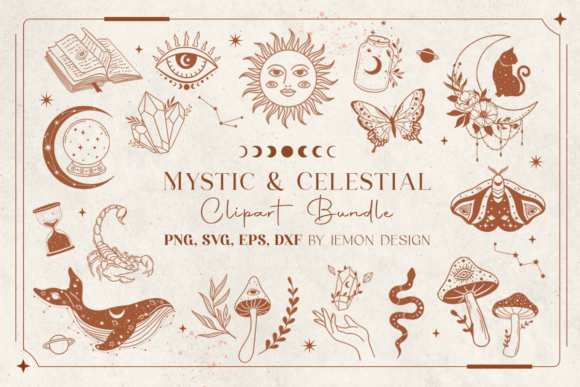 Download Mystic and Celestial Clipart Bundle - Bundle Collection