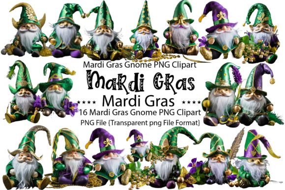 Download Mardi Gras Gnome PNG Bundle - Bundle Collection
