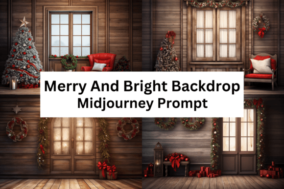 Download Merry and Bright Digital Backdrops - Digital backdrops Collection