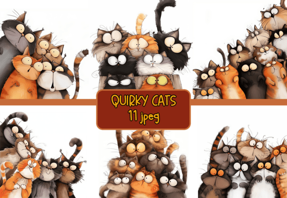 Download Quirky Cats JPG Bundle - Bundle Collection