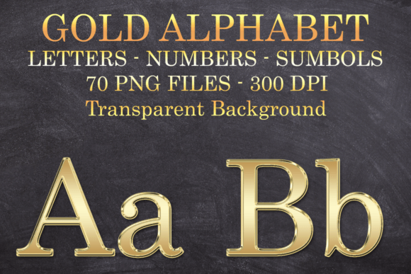 Download Gold Letters Numbers Symbols Png Files - Symbols Collection