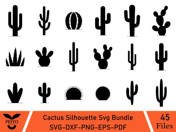 Download Cactus Silhouette Svg Bundle, Cactus SVG - Bundle Collection