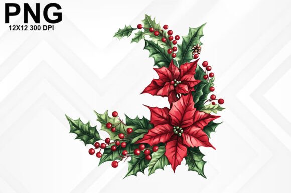 Download Christmas Flowers Sublimation Design - Sublimation design Collection