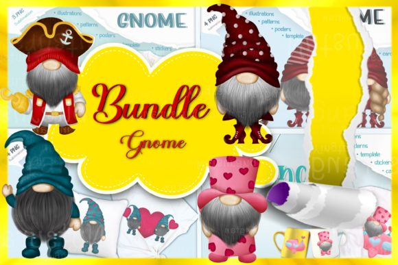 Download Bundle Gnome Character Design Style PNG - Bundle Collection