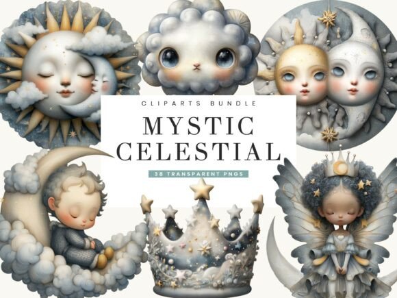 Download Mystic Celestial Clipart Bundle - Bundle Collection