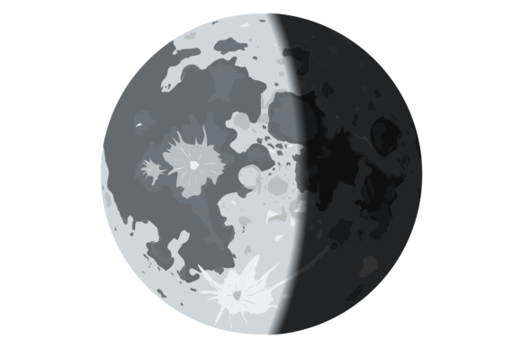 Download Half Moon. Month Lunar Cycle Phase with - Half moon Collection