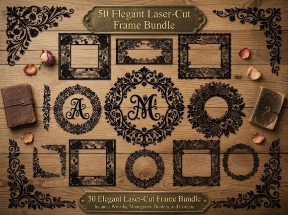 Download Beautiful Elegant Frame Bundle - Bundle Collection